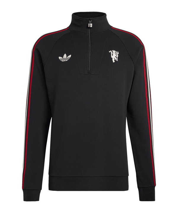 adidas Manchester United Originals Zip Top Schwarz - schwarz