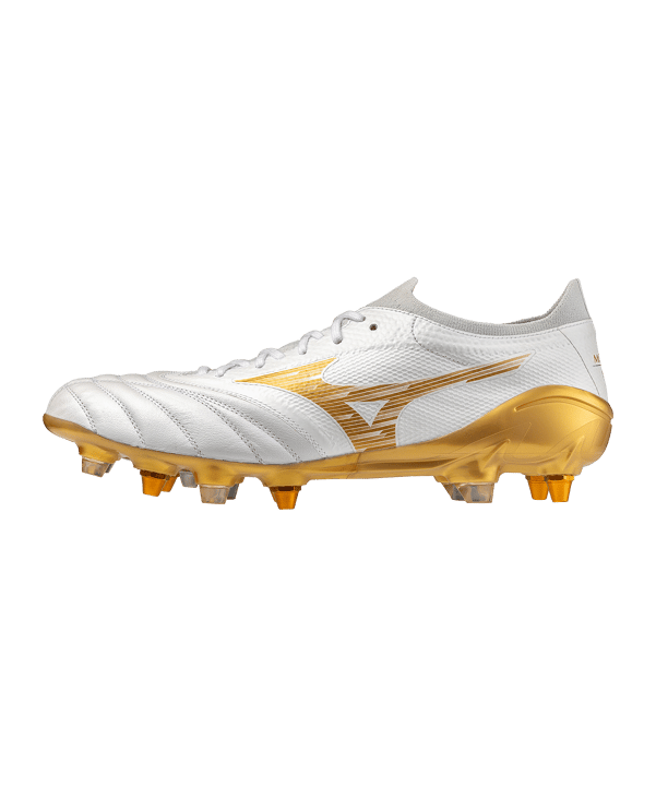Mizuno Morelia Neo IV B Elite Mix SG Bright Gold Weiß F50 - weiss