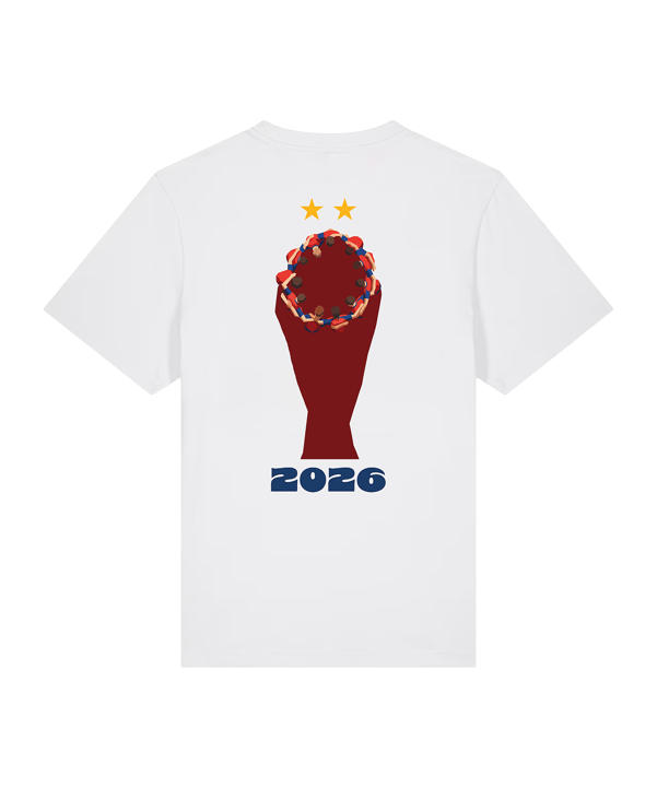 11teamsports Spanje "Campeones" T-shirt WK 2026 Wit - wit