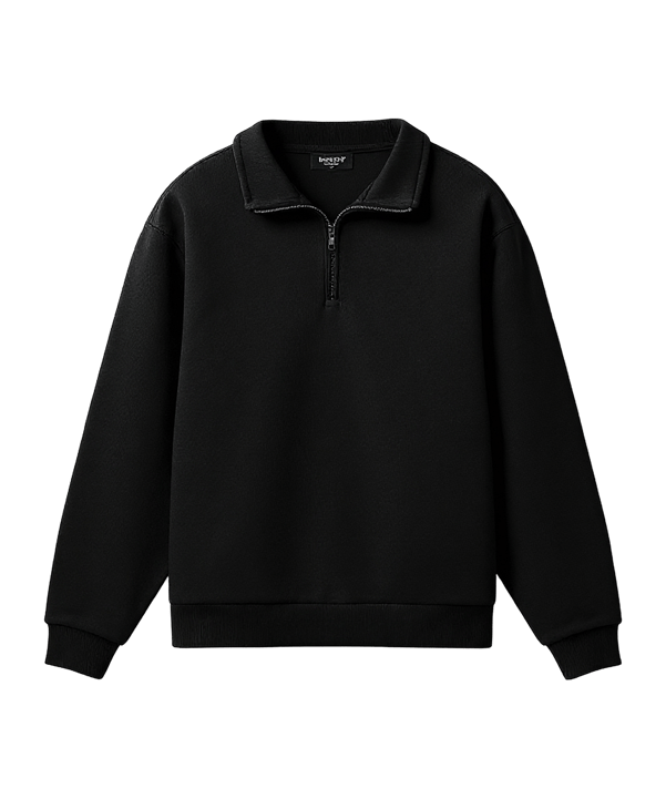 Burocs Essential Mock Neck Sweatshirt Noir - noir