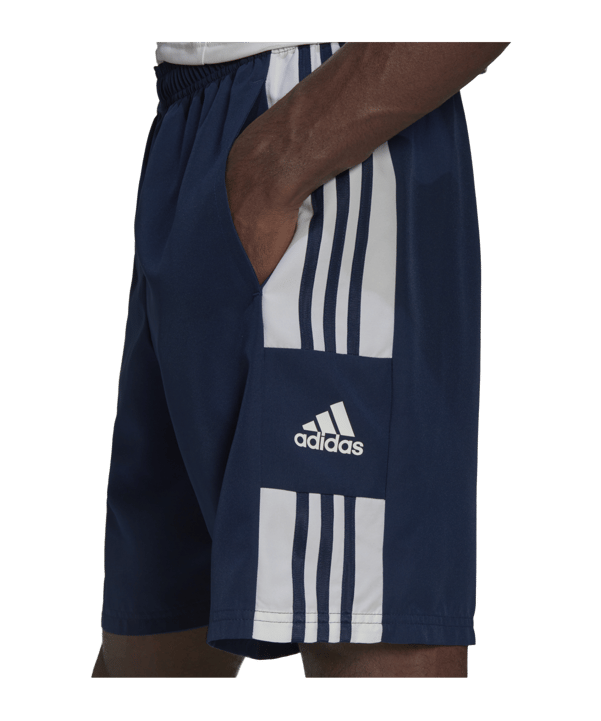 adidas Squadra 21 Short Dunkelblau Weiss - blau