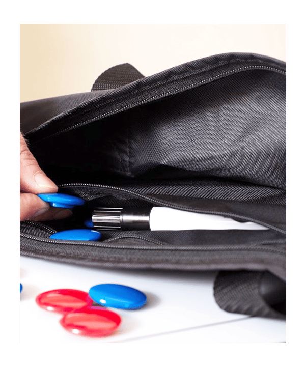 Cawila Taktiktafel Fussball inkl. Tasche| Size: 90 x 120 cm Weiss - weiss