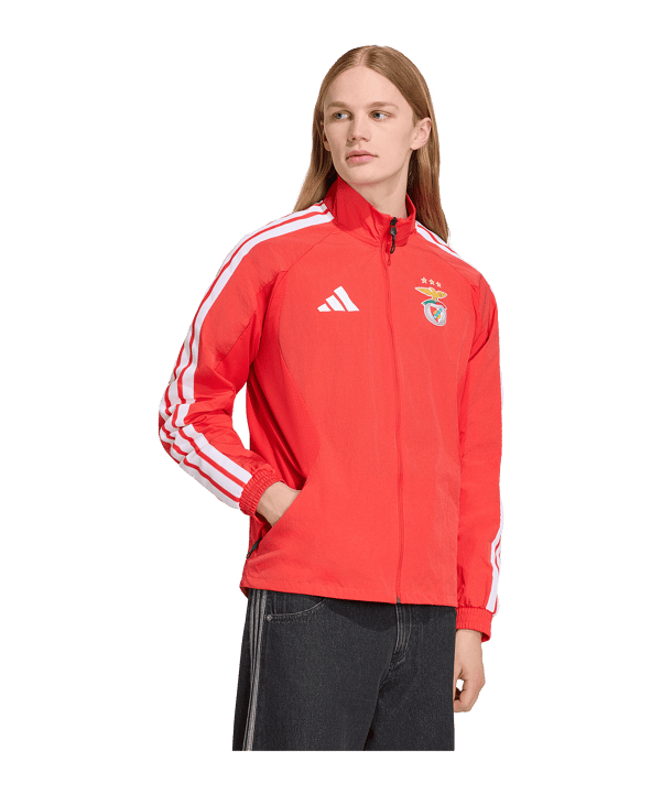 adidas Benfica Lissabon Anthem Jacke Rot - rot