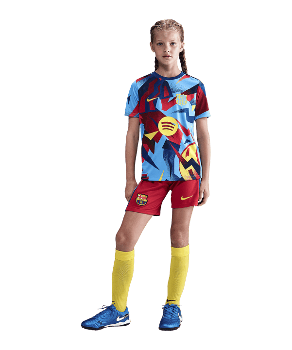 Nike FC Barcelona 4th Short 2025/2026 Kids Rot F602 - rot