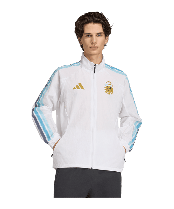 adidas AFA Argentina Anthem Giacca Bianco - bianco