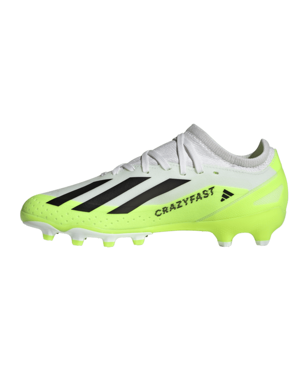 adidas X Crazyfast.3 MG Crazyrush Kids Weiss Schwarz Gelb - weiss