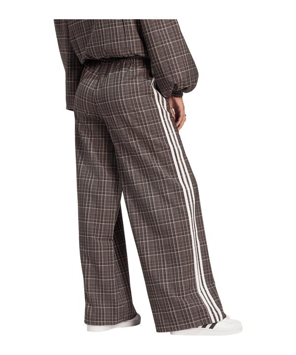 adidas Originals Loose Check Track Manguera Donna Marrone - marrone