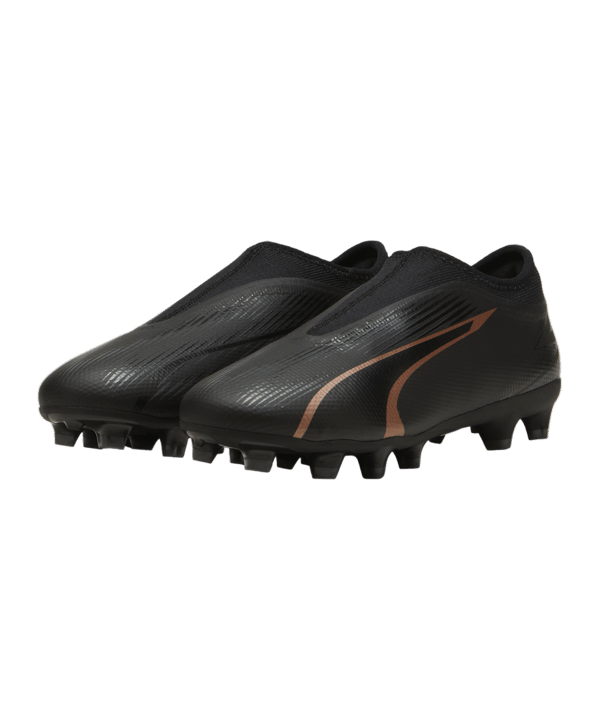 PUMA ULTRA Match LL FG/AG Eclipse Jr Kids Schwarz Bronze F02 - schwarz