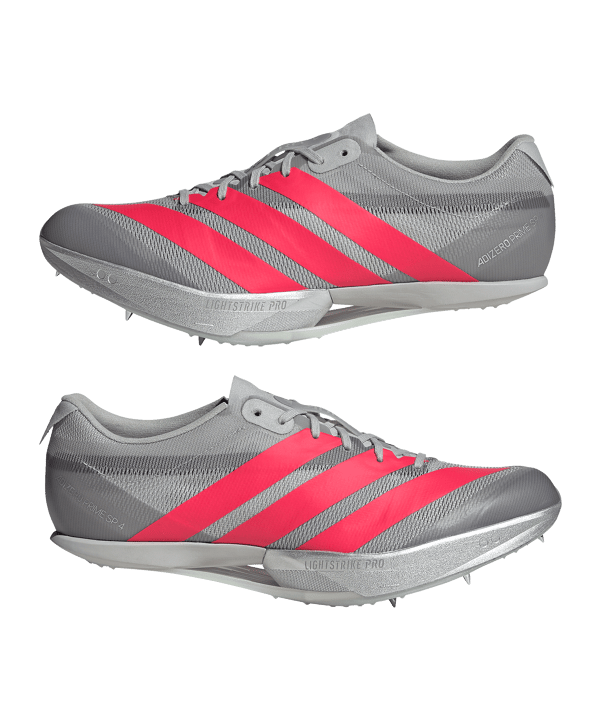 adidas Adizero Prime 4 Laufschuh Grau - grau