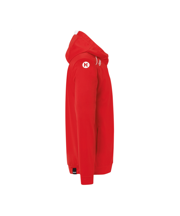Kempa Player Kapuzenjacke Rot Weiss F03 - rot
