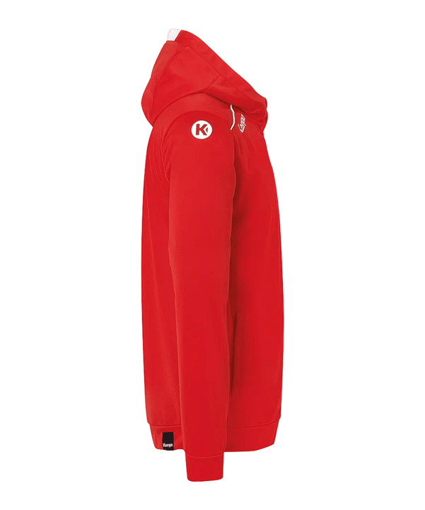 Kempa Player Kapuzenjacke Rot Weiss F03
