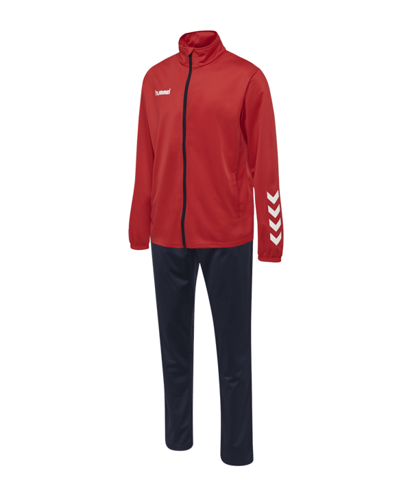 Hummel hmlPROMO Trainingsanzug Rot Blau F3496 - rot