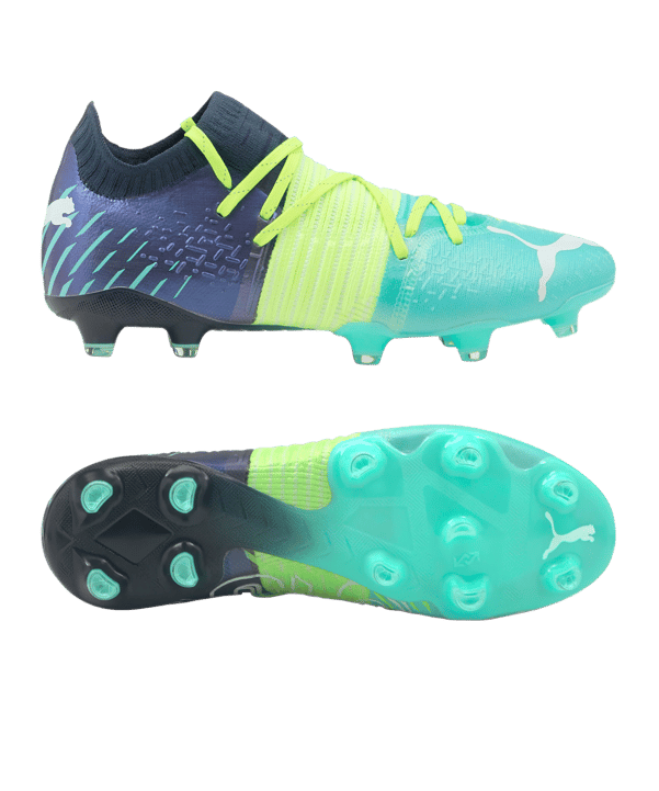 PUMA FUTURE 1.2 Under the Lights FG/AG Blau Grün F03 - blau