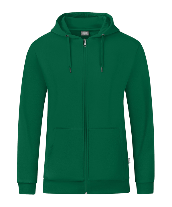 JAKO Organic Kapuzenjacke Grün F260 - gruen