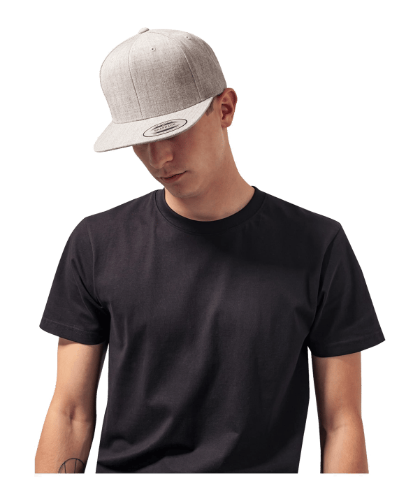 Merch Classic Snapback Cap Heather Grey - grau