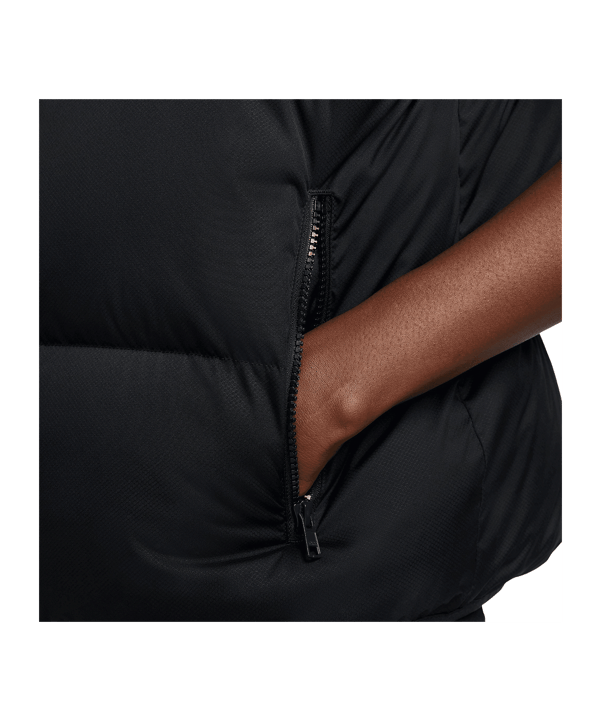 Nike Therma-FIT Puffer Weste Schwarz Weiss F010 - schwarz