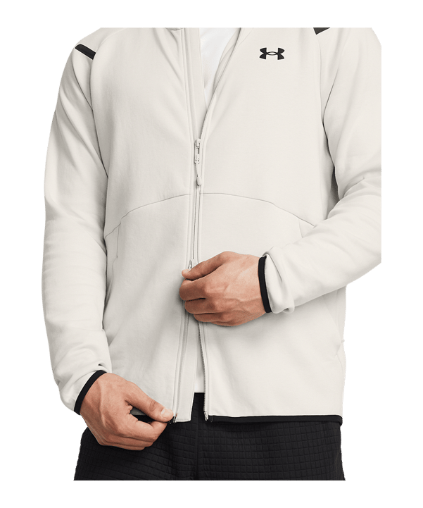 Under Armour Unstoppable Fleece Kapuzenjacke Weiß F110 - weiss