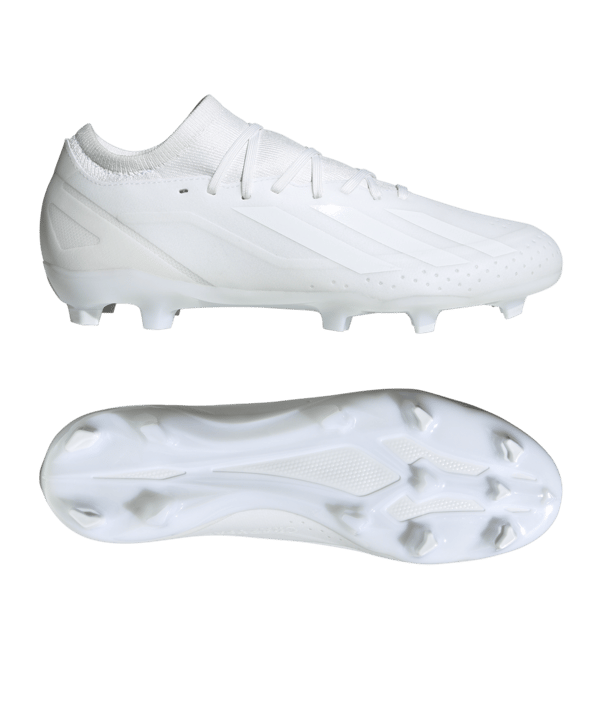 adidas X Crazyfast.3 FG Pearlized Weiss - weiss