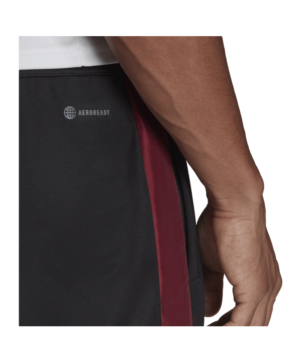 adidas Tiro ST Trainingshose Schwarz Rot - schwarz