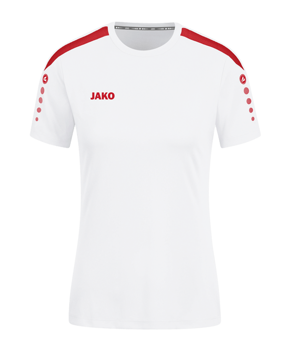 JAKO Power Trikot Damen Weiss Rot F004 - weiss
