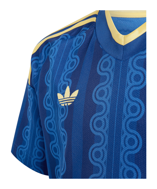 adidas SvFF Schweden Trikot Away WM 2026 Kids Blau - blau