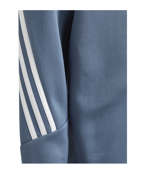 adidas Future Icons Kapuzenjacke Kids Blau Weiss - blau