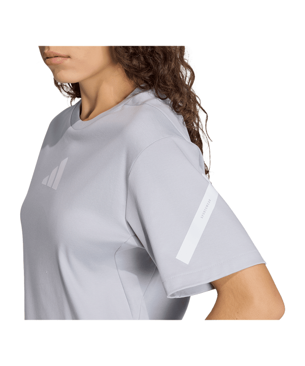 adidas Z.N.E T-Shirt Damen Grau - grau