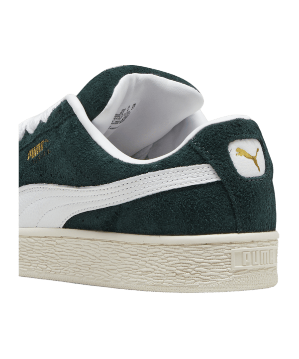 PUMA Suede XL Hairy Grün Weiss F02 - gruen