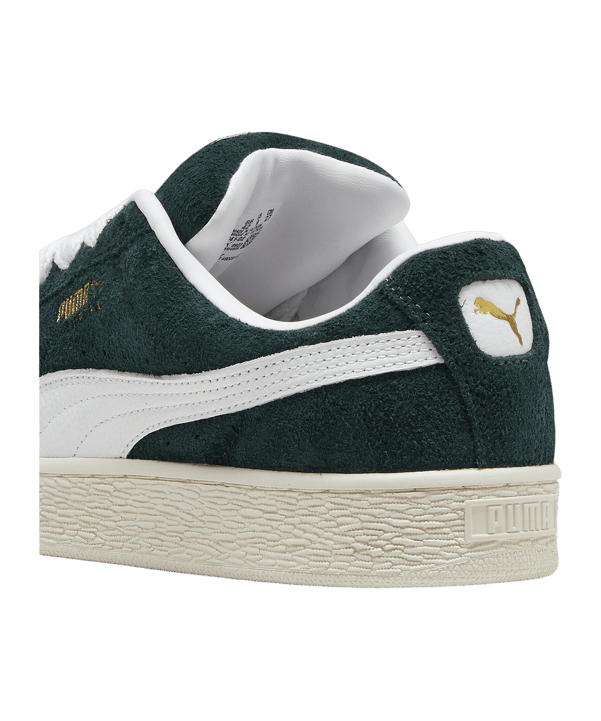 PUMA Suede XL Hairy Grün Weiss F02 - gruen