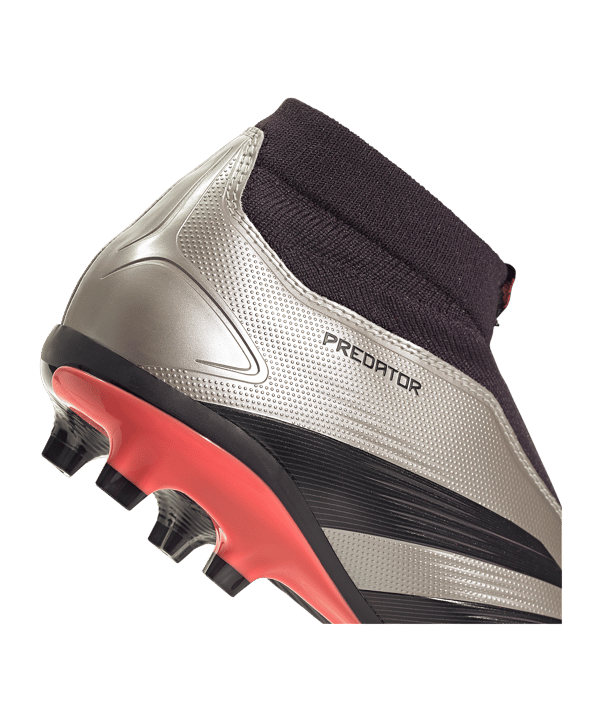 adidas Predator League LL FG Vivid Horizon Grau Pink - grau