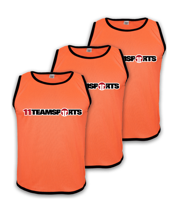 Cawila Leibchen 11teamsports 3er Set Orange | Kennzeichnungshemden - orange