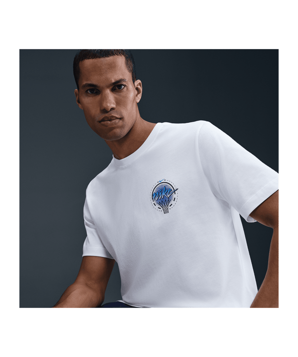 Nike Basketball T-Shirt Weiß F100 - weiss