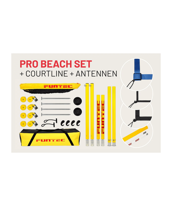 Funtec Pro Beach Set Bundle1 Tor Schwarz