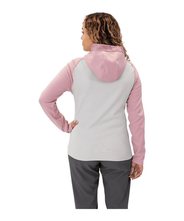 JAKO Icon Kapuzenjacke Damen Grau Pink F851 - rosa