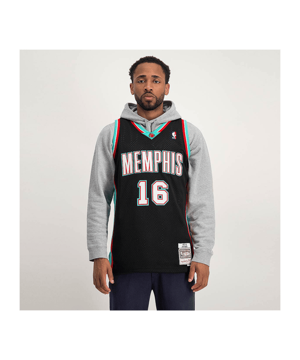 Mitchell and Ness NBA Memphis Grizzlies 2001-2002 Pau Gasol Swingman Trikot Schwarz - schwarz