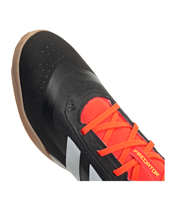 adidas Predator League IN Halle Solar Energy Schwarz Weiss Rot - schwarz