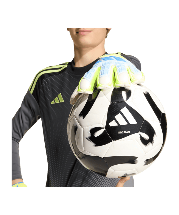 adidas Predator Match Fingersave Torwarthandschuhe Kids Blau - blau