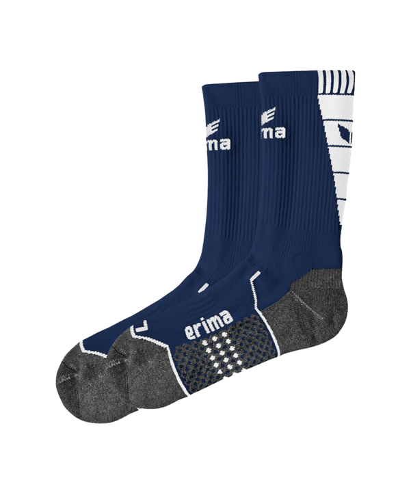 Erima Short Socks Trainingssocken Dunkelblau Weiss - blau