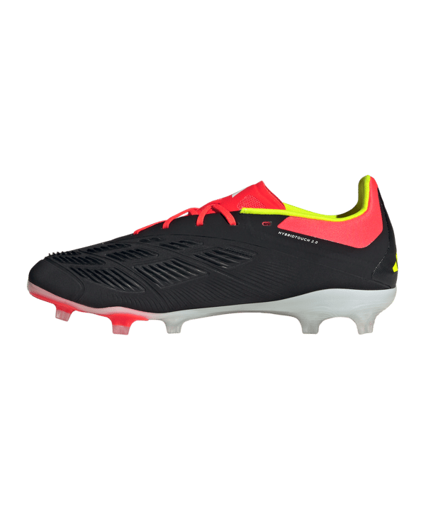 adidas Predator Elite FG Solar Energy Kids Schwarz Weiss Rot - schwarz