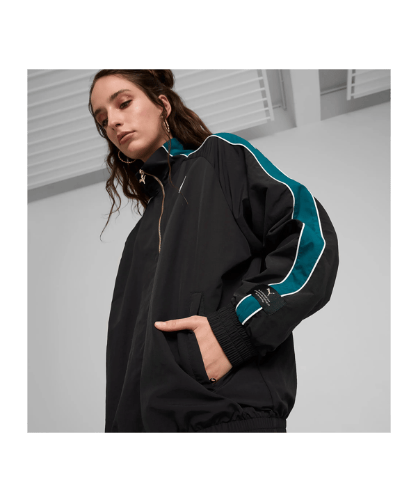 PUMA T7 Play Paris Jacke Schwarz F01 - schwarz