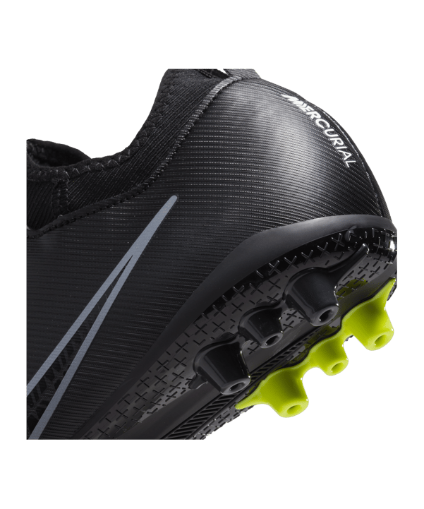 Nike Jr Air Zoom Mercurial Vapor XV Shadow Academy AG Kids Schwarz Grau F001 - schwarz