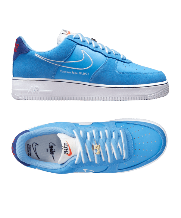 Nike Air Force 1 Blau Weiss F400 - blau