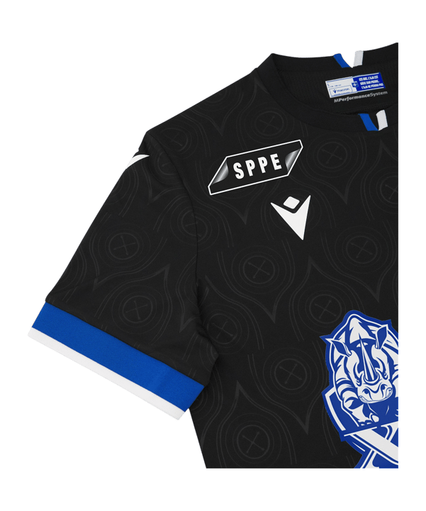 Macron AJ Auxerre Trikot Away 2025/2026 Schwarz - schwarz