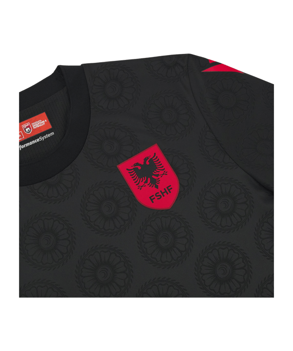 Macron FSHF Albanien Authentic Trikot 3rd WM 2026 Schwarz - schwarz