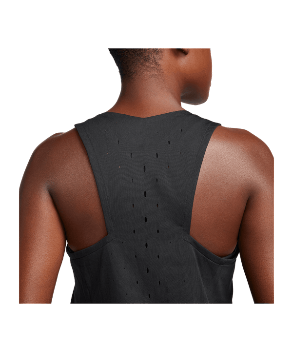 Nike AeroSwift Running Singlet Damen Schwarz F010 - schwarz