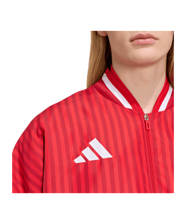 adidas FC Bayern München Stadium Giacca Rosso - rosso