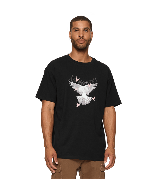 Mister Tee Doves Oversized T-Shirt Schwarz - schwarz