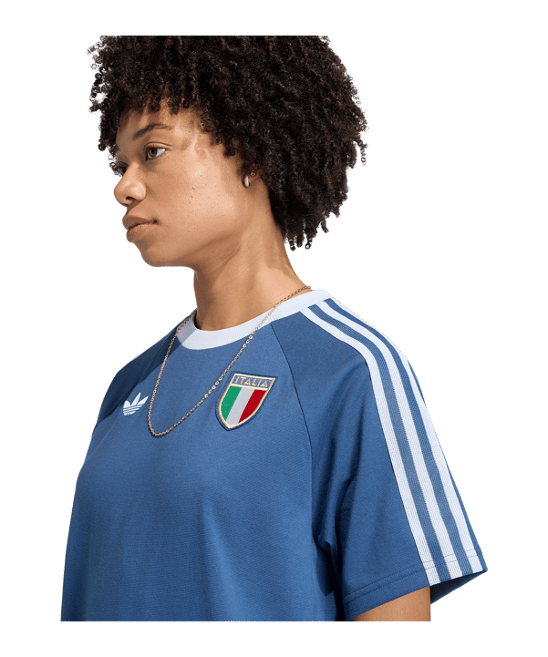 adidas FIGC Italien Originals Kleid Damen Blau - blau