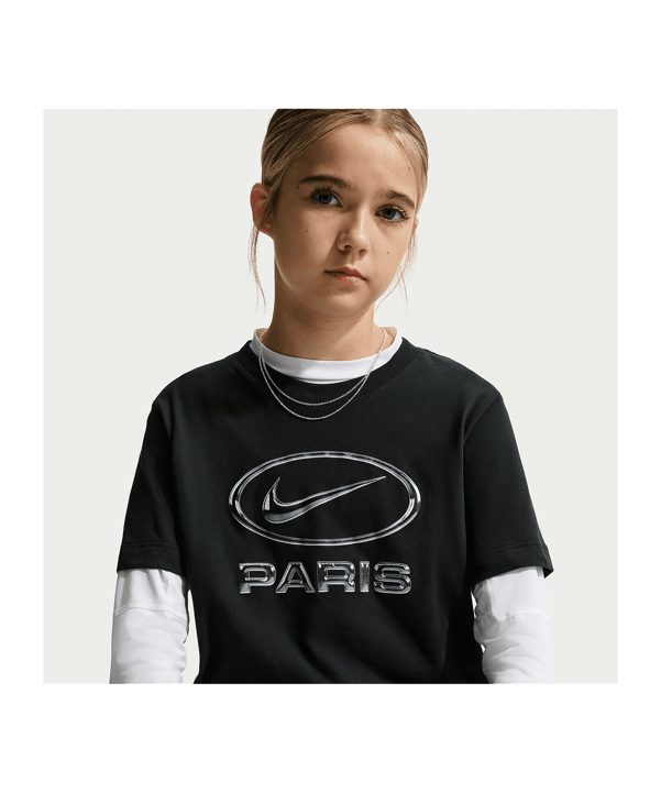 Nike Paris Saint-Germain Swoosh T-shirt Bambini Nero C010 - nero