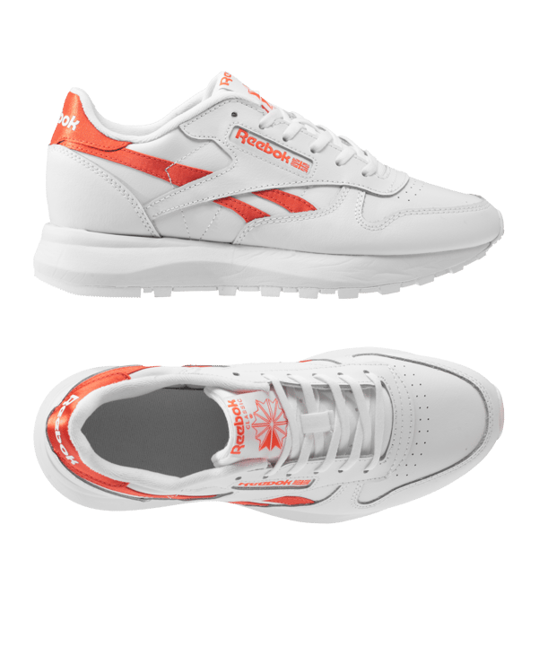 Reebok Classic Leather SP Damen Weiss Rot - weiss
